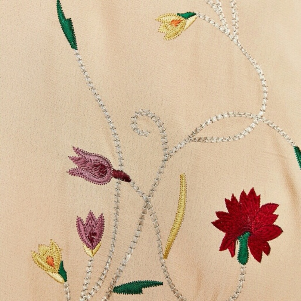 Zara Floral Embroidered Wrap Skirt - Picture 7 of 8